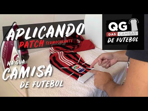 APLICANDO PATCH termocolante em camisas de futebol - DICA DO QG