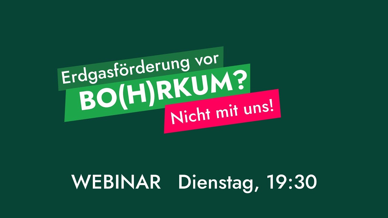Keine Gasförderung vor Borkum - das Webinar
