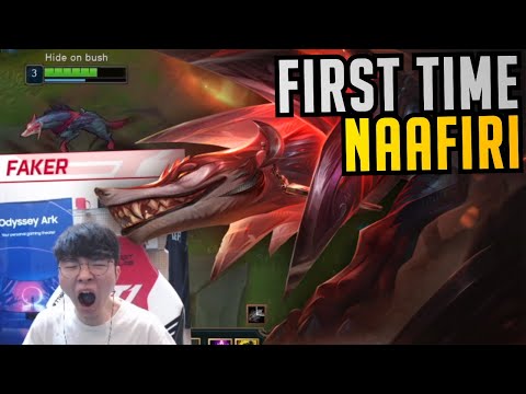 T1 Faker Plays Naafiri For the First Time - Best of LoL Stream Highlights (Translated)
