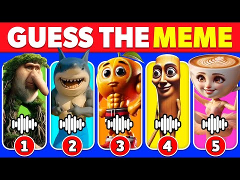 Guess ITALIAN BRAINROT Animals Memes | Tralalero Tralala🦈Bombardino🐊Shimpanzinni🙈