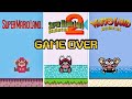 Evolution Of Super Mario Land 1 2 3 Game Over Screens
