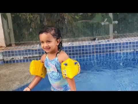 water fun with our baby Anarghya