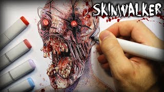 Skinwalker (The Rake) Horror Story - Creepypasta + Drawing