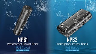 Nitecore NPB1 & NPB2 - 5000mAh & 10,000mAh Waterproof Powerbanks