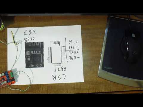 Adding an AUX input to a TDA7492P Bluetooth Amp Board.