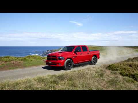YouTube Video of the Striking from any angle, this Flame Red V8 Hemi-powered Ram 1500 Crew Cab is a definite head-turner.