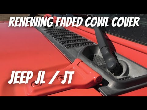 How to renew faded cowl cover on Jeep JL / JT #chemicalguys