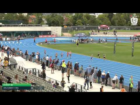 Girls Under 11 100m H6 - 2020 State Combined Events Championships // LAVicTV