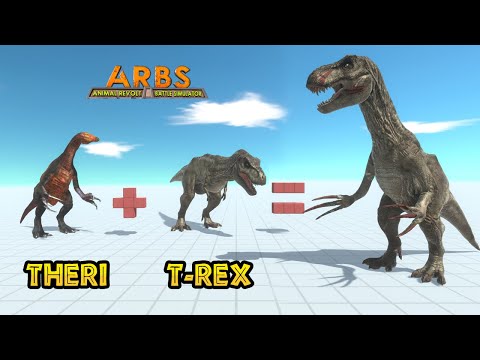 Tyrannozinosaurus Rex (Tz Rex) vs ALL UNIT DINOSAURUS - Animal Revolt Battle Simulator