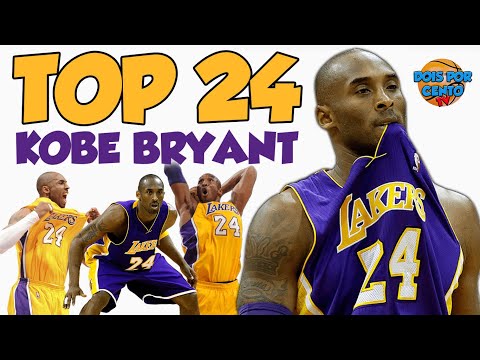 TOP 24 MELHORES LANCES DE KOBE BRYANT - HOMENAGEM A UMA LENDA