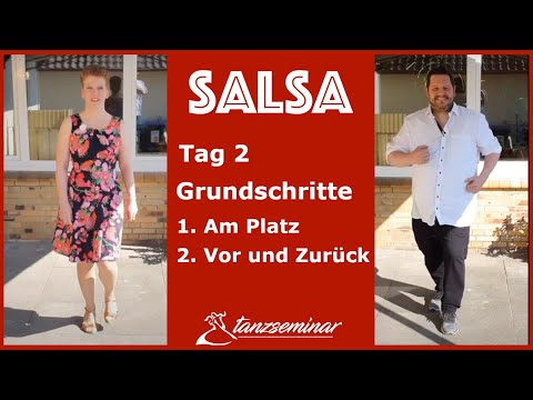 Salsa Tanzen lernen | Tag 2 | Grundschritt am Platz und Vor und Zurück