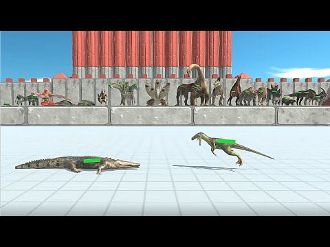 FANTASY TEAM + REPTILES TEAM VS ALL DINOSAURS Tournament - Animal Revolt Battle Simulator