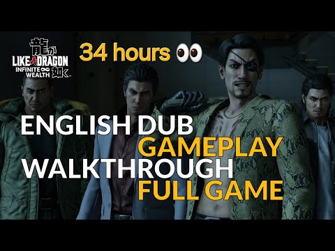 LIKE A DRAGON INFINITE WEALTH - English Dub - Gameplay Walkthrough FULL GAME NO COMMENTARY