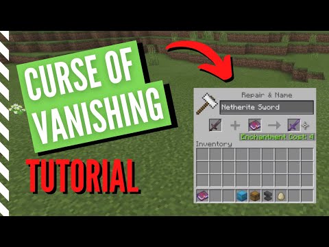 Minecraft CURSE OF VANISHING Tutorial (What it Does & More)