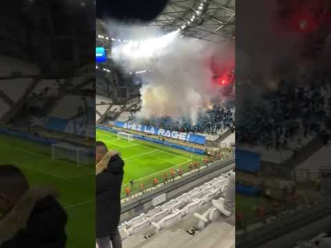 Velodrome atmosphere Marseille Fans vs Basel