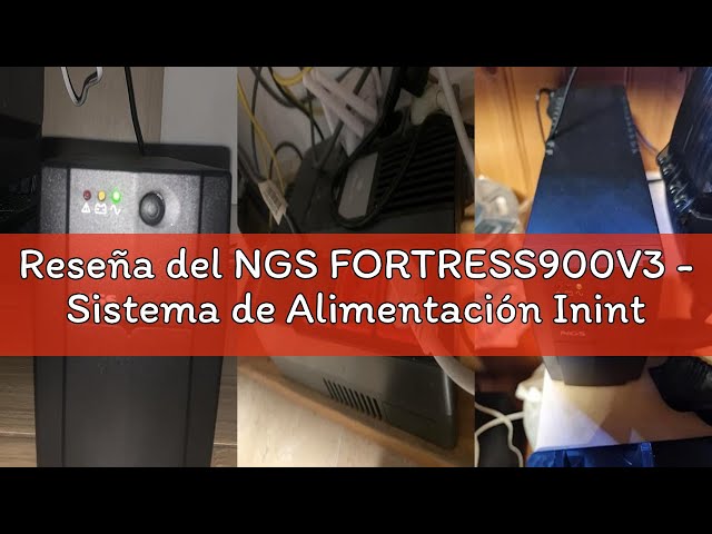 Vídeo relacionado con NGS FORTRESS900V3 - Sistema de Alimentación Ininterrumpida SAI, Off Line UPS 600 VA, Tensión Constante de Salida 360W para 2 Enchufes Schuko
