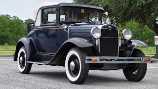 1931 Ford Model A Deluxe Sport Coupe Highlights