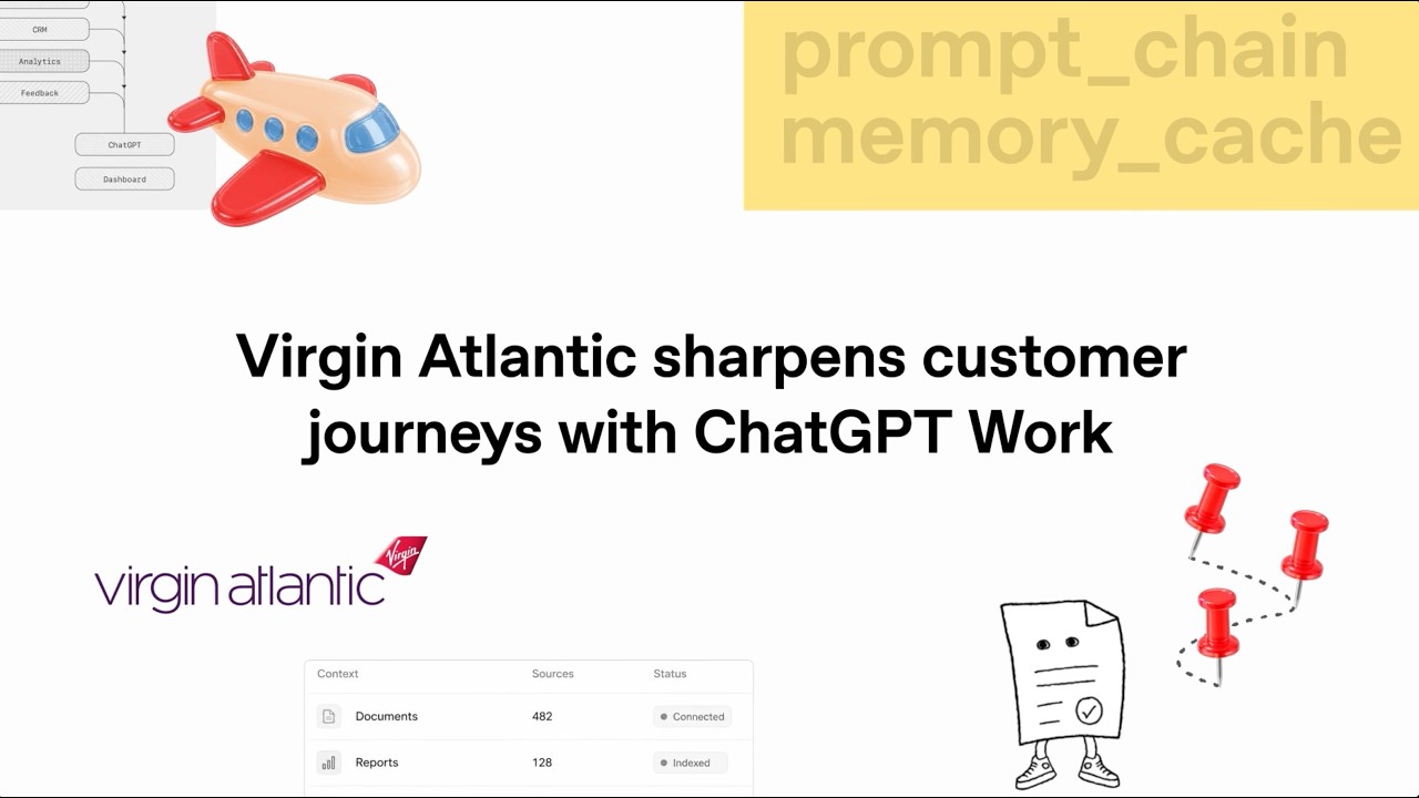 Virgin Atlantic Turns Weeks of Work Into Hours with ChatGPT Work - OpenAI Youtube