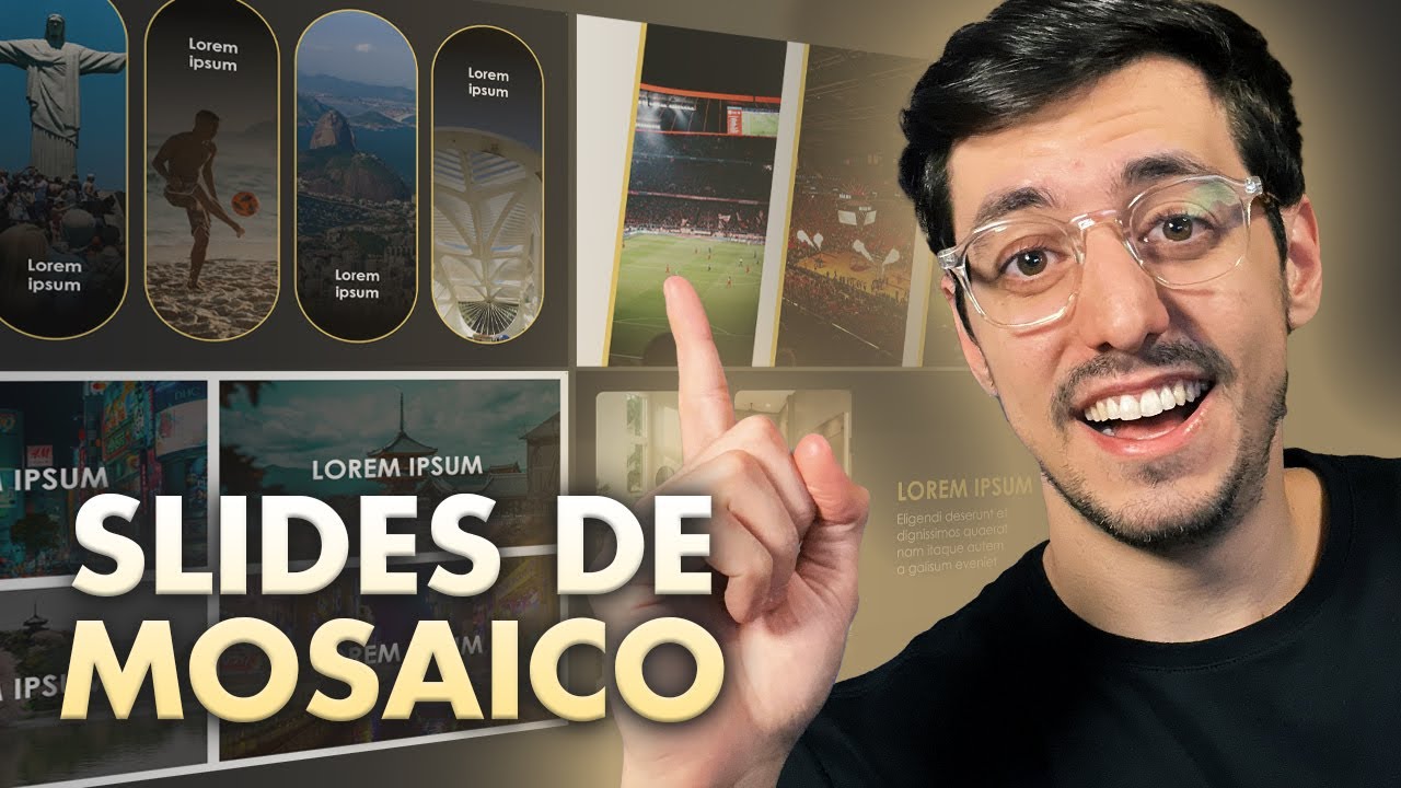 COMO COLOCAR VÁRIAS IMAGENS EM UM ÚNICO SLIDE NO POWERPOINT (MOSAICO) [Tutorial e slides editáveis]