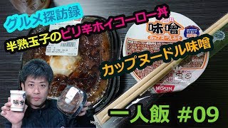 【一人飯 ～ワイのグルメ探訪録 YADE～!! 】#09 3種の醤！半熟玉子のピリ辛ホイコーロー丼【セブンイレブン】
