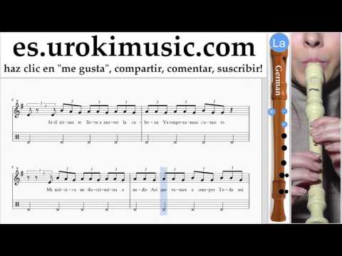 Como Tocar flauta dulce G. J. Balvin, Willy William - Mi Gente Tablatura Parte#2 um-i927
