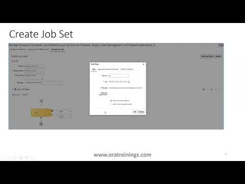 How to Create a Job Set in Oracle Fusion