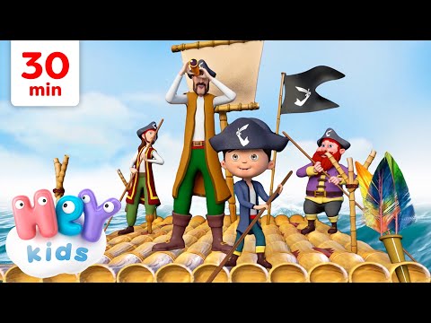 Quattro Pirati nel Mar dei Sargassi e Altre Canzoni D'avventura per Bambini ! | HeyKids Italiano