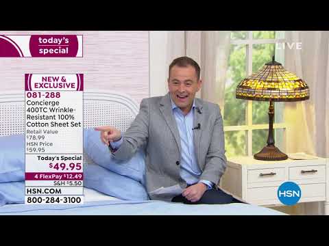 HSN | At Home featuring Concierge Collection Bedding 03.23.2020 - 01 AM