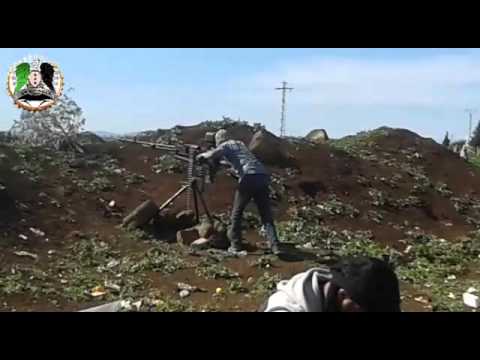 استهداف عناصر تنظيم داعش بمدفع اس بي جي 9 تمهيدا لاقتحام الشيخ سعد في ريف درعا من قبل التجمع الأول