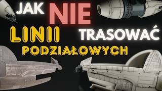 Jak NIE trasować linii podziałowych w modelu? Wstęp do rycia NASA B-Winga 1/72 Bandai