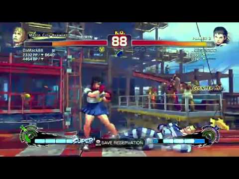Super Street Fighter 4 AE \\\ DaMack88 (CODY) vs (SAKURA) Micacheww \\\