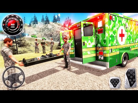 US Army Ambulance Driving Rescue Simulator 2020 - Van Drive Hospital -  Best Android GamePlay