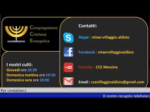 2021-05-06 Culto Giovedì - Fr. Gemelli - Fr. Marretta - Luca Cap 1 vers 5-25