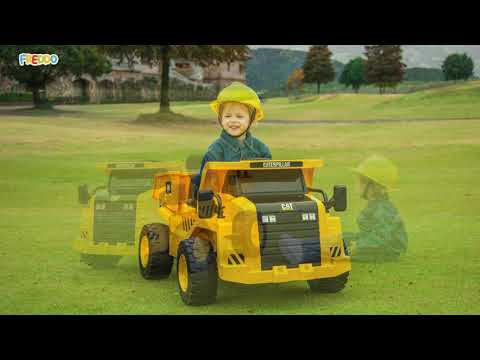 12V CAT Electric Dump Truck 1 Seater Ride-On ( Photoshoot Video)
