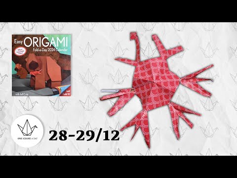 28-29/12 - One-Cut Snowflake - Easy ORIGAMI Calendar 2024