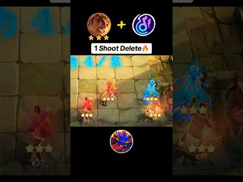 1 SHOOT DELETE MOST BRUTAL SYNERGY TRICK IN MAGIC CHESS‼️💀 #mobilelegends #tharzskill3 #magicchess