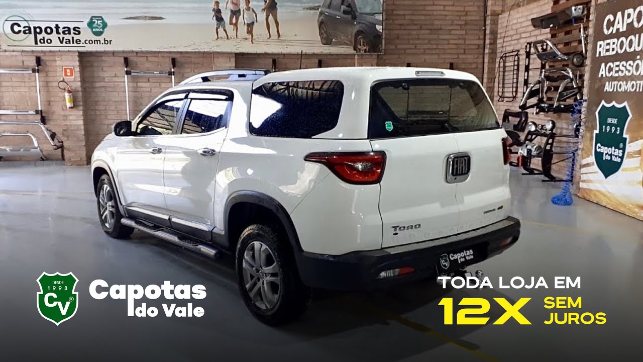 Capota de Fibra Slim Luxo da Fiat Toro para Clientes Exigentes - Capotas do Vale