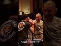 Sean Strickland SPARS FAN at OPEN WORKOUT for Israel Adesanya!