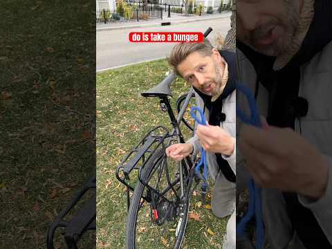 A hack to ensure you are always able to carry stuff on your bike #cycling #biking