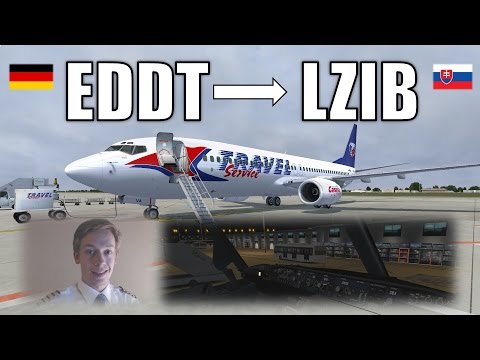 ✈️👨‍✈️ VATSIM: IFR Flight Example: Berlin to Bratislava! FULL ATC! [P3D V3] [Boeing 737-800 NGX] Video