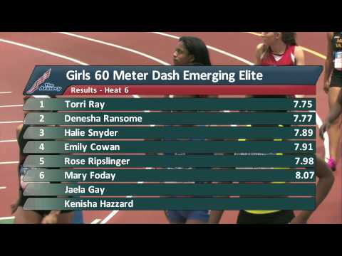 Girls 60m EE Prelim Heat 6 - New Balance Nationals Indoor 2014