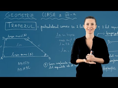 Trapezul: definiție, proprietăți și linia mijlocie – Clasa a VII-a