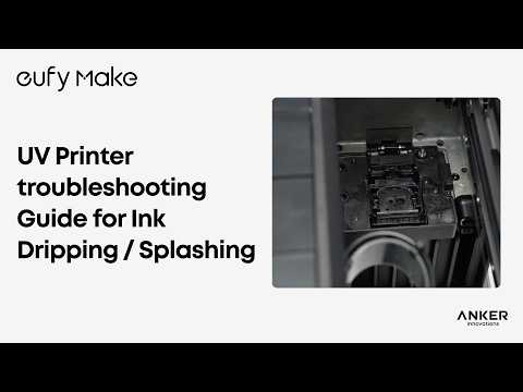 UV Printer troubleshooting Guide for Ink Dripping / Splashing