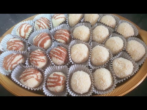 4 ingredients Ferrero rocher balls | ferrero rocher coconut balls