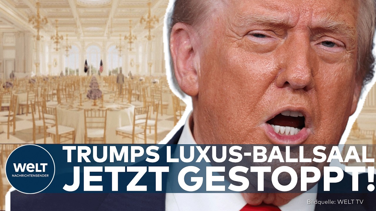 USA: Dämpfer für Trump! Richter stoppt Ballsaal-Bau im Weißen Haus – "Er ist nicht der Eigentümer!"