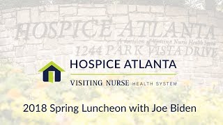 Hospice Atlanta -- Spring Luncheon with Joe Biden 2018
