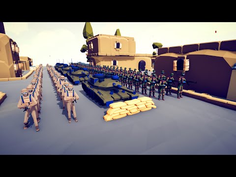 CAN 150x ARMY TROOPS CPATURE ENEMY CITY? - Totally Accurate Battle Simulator TABS