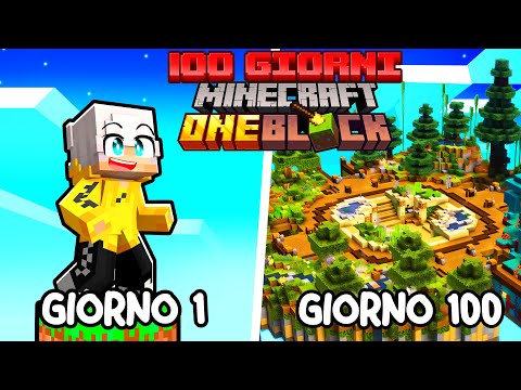 SOPRAVVIVO 100 giorni su UN SOLO BLOCCO in MINECRAFT