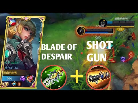 BEATRIX 1 HIT BUILD USING SHOTGUN  | NO.1 SUPREME | TOP GLOBAL BEATRIX | BEATRIX JUNGLE BUILD | MLBB