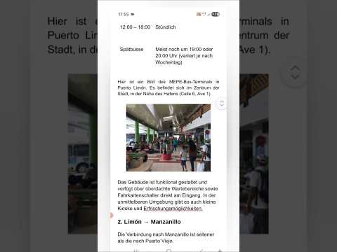 Busunternehmen MEPE verbindet Limón mit Cahuita, Puerto Viejo und Sixaola. #MEPE #Karibikküste #Bus